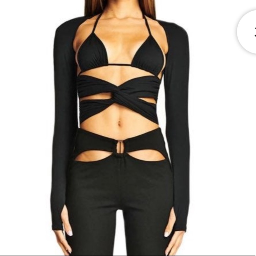 Iamgia black Carrie top XS